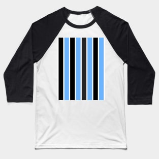 Gremio Classic Blue and Black Stripes Baseball T-Shirt